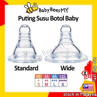 BabyBeesMY Puting Susu Botol Slim Neck dan Wide Neck, Teat Standard Neck, Milk Bottle Teat, Puting B