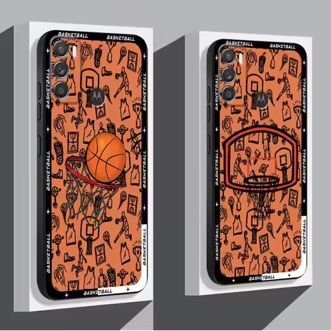 Basketball Art Phone Case for Motorola Moto G60 G73 G22 G71 Edge 40 30Pro 20 G50 G30 G72 G51 G52 G53