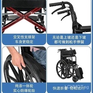 Wheelchair for the Elderly Foldable Manual Wheelchair Small Portable Scooter for the Disabled for the Elderly