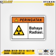 Radiation Danger Sign Stickers / Radiation Danger Warning Stickers