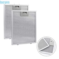 LACYES Cooker Hood Mesh Filter, Ventilation Oil-proof Kitchen Extractor Fan Filter, Grease Filter Silver 32*26cm Detachable Range Hood Dust Filter Adults