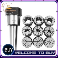 10Pcs ER32 Spring Collets Set 2/4/6/8/10/12/16/18/20mm + MT3  ER32 Collet Chuck Morse Taper Holder
