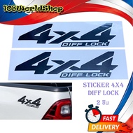 4X4 DIFF LOCK STICKER 4X4-Light Color Car 2 Pieces toyota revo 2-4 Doors