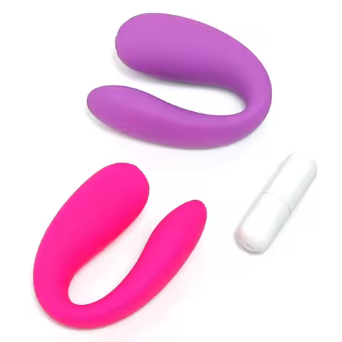 U-Shape Wearable G-Spot Vaginal Vibrator Clitoral Stimulator Portable Female Adult Pleasure Toys