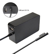 Model 1706 65W Charger for Microsoft  Surface Pro 3 Pro 4 Tablet Surface Laptop Book Pro 5 2017 15V 4A Adapter with USB Charging Port and 6FT Supply Power Cord by