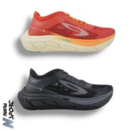 HITAM Nineten Geist Ekiden Hyperpulse Running Shoes - Black/Abu Tua