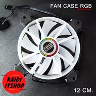 พัดลมเคส PC Fan Case RGB พัดลมระบายความร้อน พัดลมขนาด 12 เซนติเมตร 120 mm. (สีดำ)