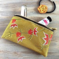 Mini pouch [Goldfish] 榻榻米邊名片夾 零錢包 金黃色 日式中國風