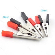 Red Black Alligator Clips Crocodile Terminal Test Electrical Battery Crocodile Clamp 35mm 50mm  MY16