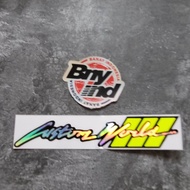 STICKER STIKER CUSTOM WORLD KAWAHARA SETAN JALANAN RAJA JALANAN CUTTING