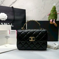 CHANEL Mini雙手柄鏈帶包