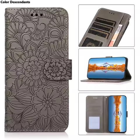 Embossed Leather Case Anti-fall Wallet Flip Phone Case For HUAWEI Y6P Y7P 2020 P40 P20 LITE E NOVA 4