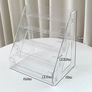 3/5 Tier Acrylic Card Display Stand Vertical Versatile Display Holder Market Rack Home Storage Rack