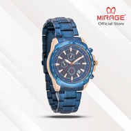 Mirage Jam Tangan Pria Analog 8305 M Navy Rose Gold Original Stainless