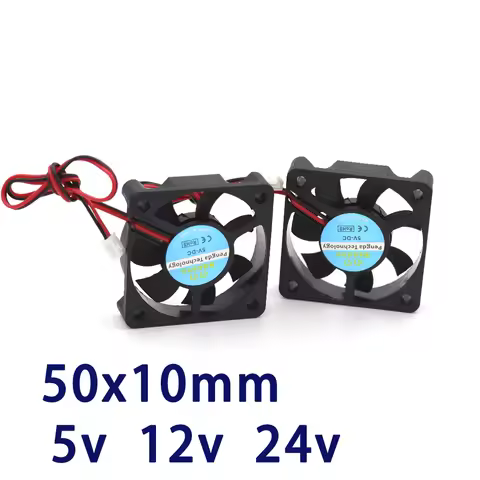 3d printer fan 5010 2pins 50mm 50x50 x10 mm 5cm graphics card DC 5V / 12V 24V 2P 1pcs