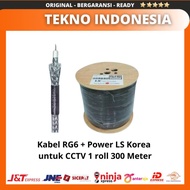 Kabel Rg6 + Power Ls Korea Untuk Cctv 1 Roll 300 Meter Tey