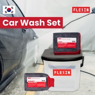 Dekorea FLEXIN Car Wash Set Washer Multi-Bucket Wash Mitt Drying Towel Home Car Wash