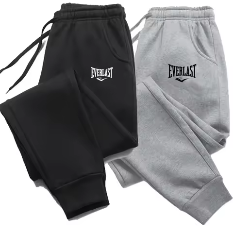 Everlast Brand Joggers Men's Loose Sports Pants in Sports and Leisure Colors with Pants and Pockets