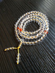 108粒白水晶念珠串