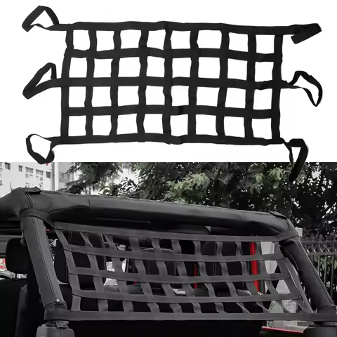 Car Roof Storage Net Retrofit accessories Tail Box Net For Jeep Wrangler Multifunction Mesh Cargo Ne
