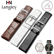 14 16 18 20 22 24mm Quick Release Ultra-thin leather watch strap For CK Watch/Samsung Galaxy Watch/moto360 II watch band Quick Release Watchband