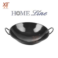 HOMELINE WE~34 BLACK ENAMEL WOK PAN Ø34 Cm BLACK WOK PAN