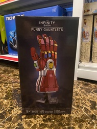 Đồ chơi xếp hình 66018 76223 Mô hình găng tay IronMan Infinity End Game màu đỏ Người sắt