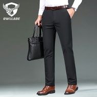 EAGLADE Slacks Casual Pants for Men 628 in Black