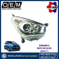 Perodua Myvi SE Icon 1.5 (2015 ~) Head Lamp Light Lampu Besar DEPAN (1pc) PROJECTOR Type