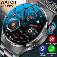 2023นาฬิกาอัจฉริยะใหม่สำหรับผู้ชาย GT4 Pro AMOLED 454*454หน้าจอ HD อัตราการเต้นของหัวใจโทรผ่านบลูทูธ GPS ติดตาม NFC smartwatch สำหรับ Huawei Xiaomi