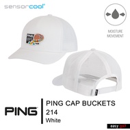 PING CAP BUCKETS 214 PING CAP MEN หมวกกอล์ฟ หมวกกีฬาผู้ชาย