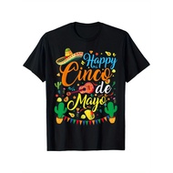 Happy Cinco de Mayo Fiesta Mexican Party 5 De Mayo Men Women T-Shirt for Men Women Couple Trendy Cot