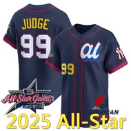 2025 All-Star American League Men's Jersey New York Yankees Aaron Judge Navy Blue Baseball Jersey