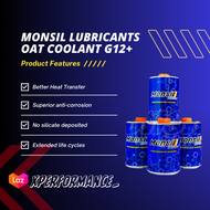 Monsil Antifreeze OAT Coolant G12+ (1L) Toyota Honda Nissan Perodua Proton Hyundai Kia Mazda Mercede