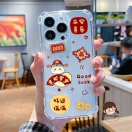 New Year Meaning Luck Clear Casing For OPPO A91 A31 A9 A5 2020 A7 A5S A12 A3S A12E R17 A79 F11 Pro F