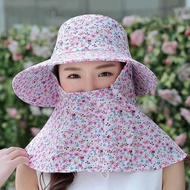 Topi Kebun Perempuan Kerja Panas Tutup Muka Leher Kepala Penuh UV Protection Hat