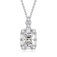 1ct 5x7MM Moissanite Pendant Necklace for Women Gift S925 Silver Laboratory Cultivated Diamond Jewel