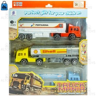 Toy Truck Mania 3pcs Fuel Tank Truck/Drinking Water Tank Truck Suitable For Birthday Gifts BP9020