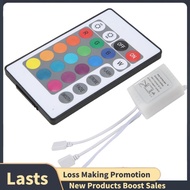 Led Strip Lights Controller,Controller RGB Led Strip Light Controller + Infrared Remote 24 Keys