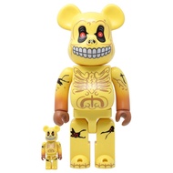 BE@RBRICK Skull Face 100% &amp; 400% Bearbrick