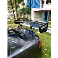 spoiler gt voltex double wing matt black bodykit gt wing spoiler bezza saga civic