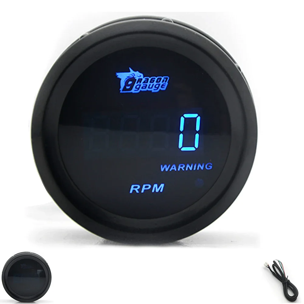 2" 52mm Car Digital Turbo Boost Gauge PSI BAR Water Temp Oil Temp Oil Pressure Gauge Voltmeter EGT T