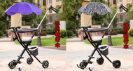 【辛迪酷G+A279】遛娃神器五輪車簡易輕便折疊帶娃出門神器寶寶手推車嬰兒童車 悍馬輪有護欄有傘