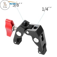 DC Magic Arm Crab Claw Super Clamp Tongs Pliers Clip Holder with 1/4 3/8 Screw Hole for Studio Flash
