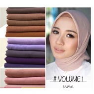 Bawal cotton 45 inches tabur puteh & heitam