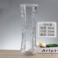 Pasu kaca, karangan bunga telus, pasu kaca besar, air buluh kaya j buluh 30 cm 40cm86PYK