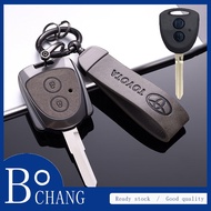 For Toyota AGYA / CALYA / GRAND AVANZA / WIGO / AVANZA / RAIZE Keyless Key Leather Case Cover Metal Keychain Accessories