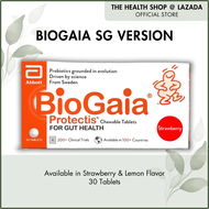Biogaia Protectis Tablets (SG Version) / Probiotics for Kids &amp; Adults / Contains Patented Lactic Acid Bacterium Lactobacillus reuteri Protectis (L. reuteri DSM 17938) that helps restore natural balance in the gut