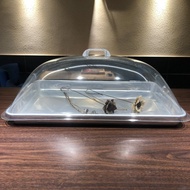 [Transparent Food Lid] Transparent Rectangular Dining Lid Fresh-Keeping Lid Vegetable Lid Cake Bread