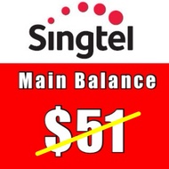 Singtel Prepaid $51 Main Balance (180 Days) / Top Up / Renew / Recharge/ 手机充值